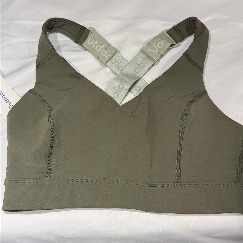 Outdoor Voices Olive Green (Tea Tree) Circuit Bra S/M-D
